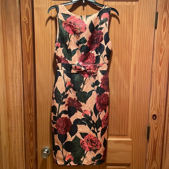 NWT Lindybop Vintage Retro Pinup Floral 2piece Secretary dress - Picture 4 of 9